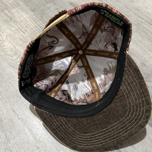 Grassroots Shambhala Festival Hat SAMPLE Lmtd Edition SAMPLE Serape Owl Cap RARE - Picture 5 of 7